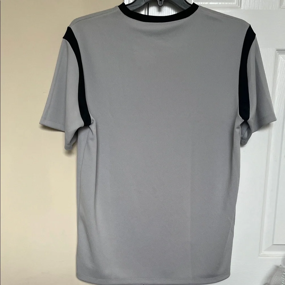 Savage X Fenty Gray Short Sleeve Athletic Tee with Black Trim - Picture 3 of 4